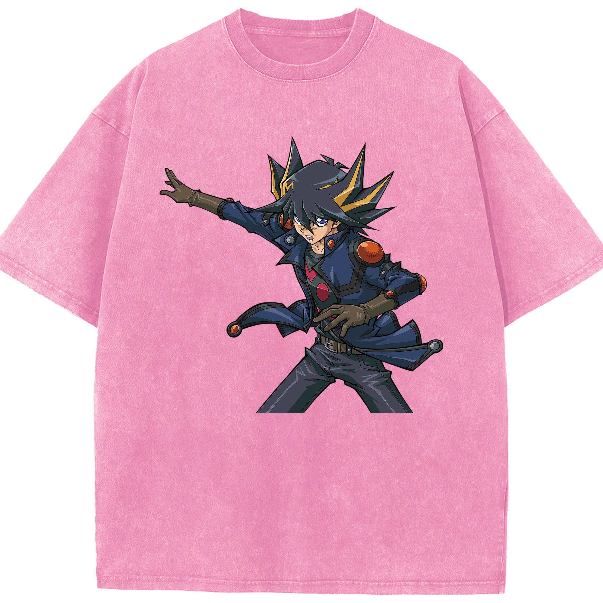 （画像用） 遊☆戯☆王 Yu-Gi-Oh! 綿100% ヴィンテージ風 半袖Tシャツ（フロントプリント）